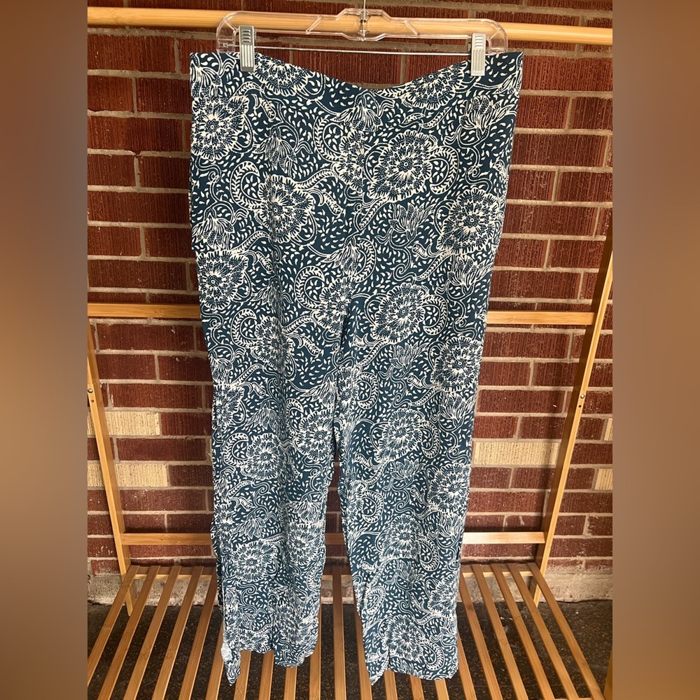Maeve patterned flowy pants